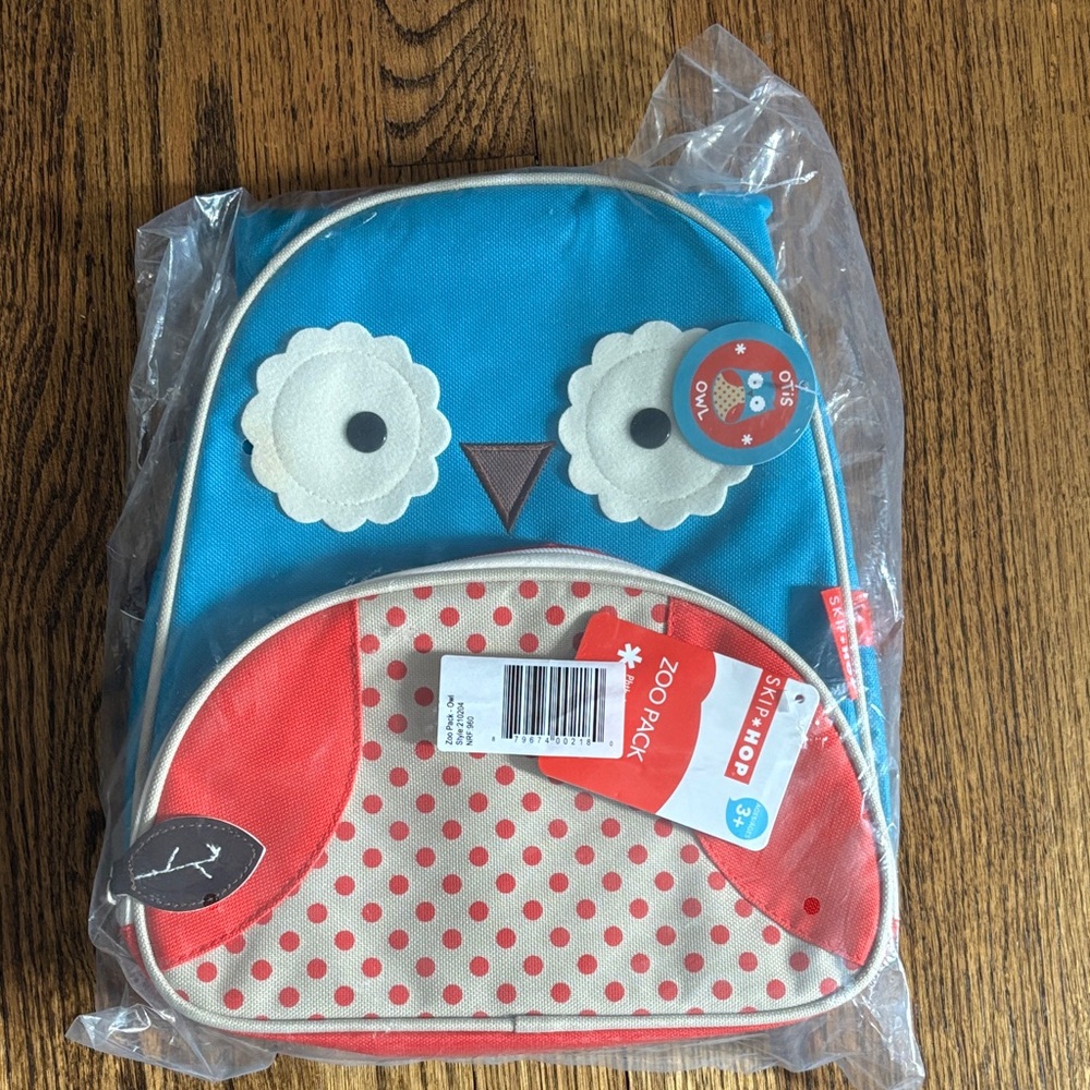 Skip Hop Zoo Pack Owl Backpack - Blue and Red